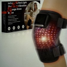 Heated/Red Light Therapy/Knee Massager, 660nm  850nm, 6000mAh Rechargeable