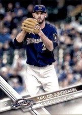 2017 Topps Baseball Card #579 Taylor Jungmann