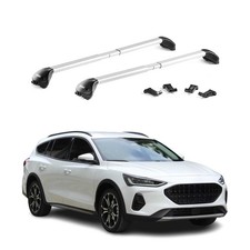 Dachträger Grundtäger für Ford Focus IV Active 2019-2025 100kg Alu Silber 2x ABE