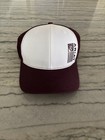 Ariat Western Men's Cap Baseball Hat Logo Rubber Flag White Burgundy A300082372 — photo 1