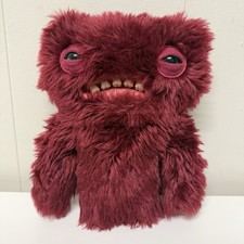 Fuggler Plush 9  Wide Eyed Weirdo Burgundy Maroon Retired Plush Toy Spin Master