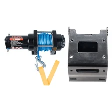 Tusk Off-Road Tusk Winch with Synthetic Rope and Mount Plate 3500 lb. For