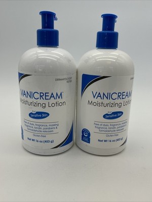 2 Pack Vanicream For Sensitive Skin Moisturizing Lotion, 16 oz