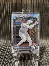 2025 Bowman Chrome Mega Stiven Martinez Mojo Refractor 1st Bowman Yankees