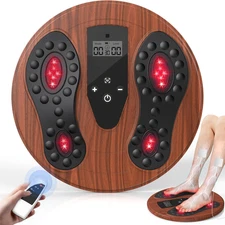EMS Foot Massager for Neuropathy, Newly Red Light Therapy Foot Stimulator for Ne