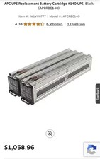 2 Set of RBC140 battery cartridge replacement for APCRBC140