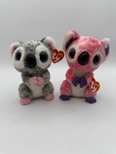 New Lot Ty Beanie Boos 6" KARLI Gray & KACEY Pink Purple Koala Bear Plush