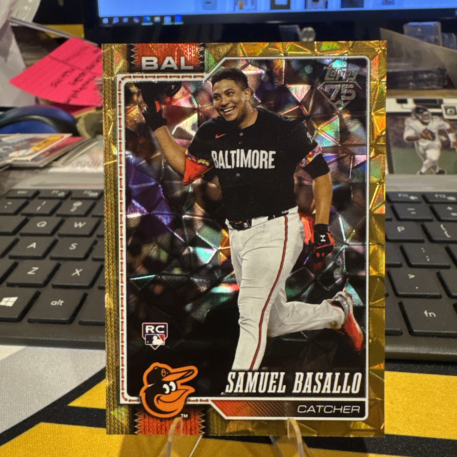 2026 Topps Series 1 Samuel Basallo #104 Rookie RC Gold Diamanté 49/50