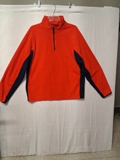 VTG Gap Fleece 1/4 Zip Pullover Jacket Mens Large Orange Blue Blocked Gorpcore