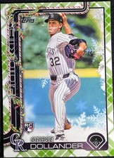 2025 Topps Holiday - Chase Dollander #H130 Holiday Green Plaid (RC)