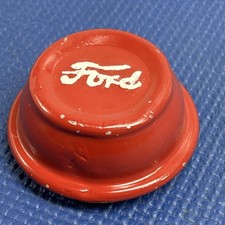 Vintage Ford Car Antique Wheel Center Cap Hubcap Used Old Stock Red