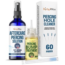 Piercing Aftercare Spray Keloid Bump Removal Piercing Hole Cleaner - Earring ...