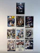 NFL Football Cards Tom Brady QB NE Patriots 10 Cards Lot GOAT HOF