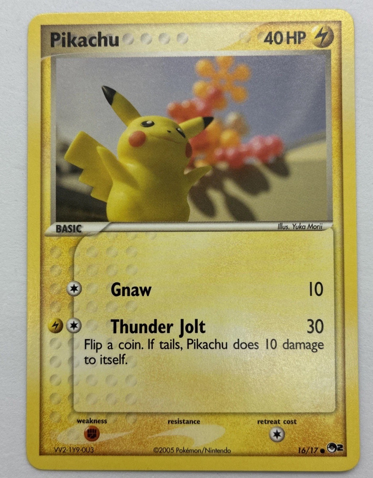 Pokemon TCG Pikachu 16/17 - POP Series 2 (POP) Yuka Morii 2005 NM