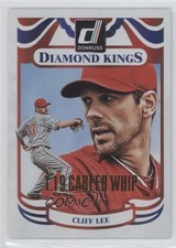 2014 Panini Donruss Diamond Kings Gold Career Stat Line /119 Cliff Lee #222 d4y
