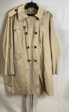 London Fog Donna Heritage Tan Trench Cappotto con Cappuccio Giacca Antipioggia con Cintura Taglia 3X
