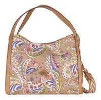 Oilily Harjinder Handbag Handtasche Tasche Amber Gold Beige Bunt Neu