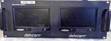Delvcam DELV-2LCD-7XLRM Dual Rackmount 7" Color Monitors READ DESCRIPTION