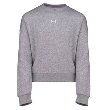Girl's Under Armour Rival Fleece Pullover Sweatshirt Gray Size Medium MSRP $35