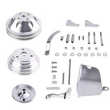 Long Water Pump Pulley Bracket Kit For Sbc Chevy 302 305 307 327 350 283 W Bolt