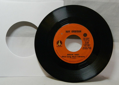 ROY ORBISON DREAM BABY / I'M HURTIN' 45 RPM RECORD 035