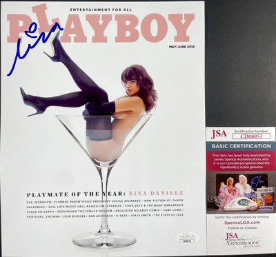 UFC Playmate Nina Marie Daniele Signed 8x10 Photo D Authentic Autograph