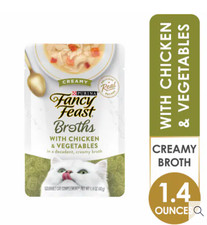 3pack Purina Fancy Feast Lickable Wet Cat Food Broth TC/Chicken 16 CT 05/26