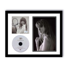 Taylor Swift "The Tortured Poets Department" SIGNED Framed 11x14 CD Display ACOA