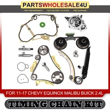 For 09-17 Chevy Equinox Buick GMC 2.4L 2.2L Timing Chain Kit Water Pump VVT Gear