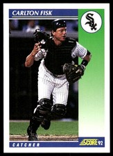 Carlton Fisk 1992 Score #72 White Sox MLB READ FREE SHIPPING AutographDen
