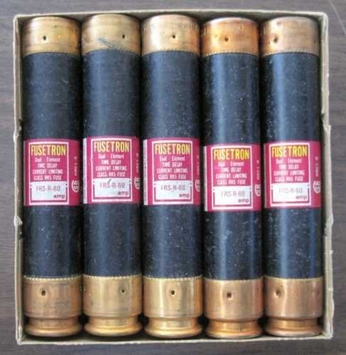 Bussmann FRS-R-60 Fusetron Time-Delay Current Limiting Class RK5 Fuse ...