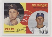2008 Topps Heritage High Number Then & Now Nellie Fox Alex Rodriguez HOF 9ca