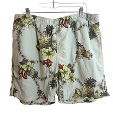 Tommy Bahama Swim Trunks Mens Size XL Blue Floral Resort Hawaii Preppy Gorp