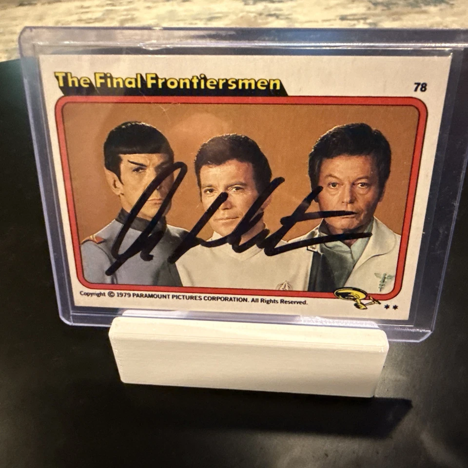 STAR TREK - MOVIE - William Shatner On Card Auto - THE FINAL FRONTIERSMEN - JSA - Image 2 of 4