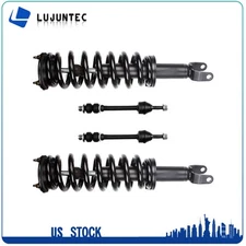 4 Pieces For 06 07 08 Dodge Ram 1500 4WD Front Complete Struts Sway Bar End Link