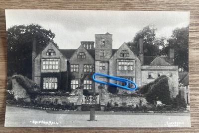 Shipton Hall, Corvedale, Salop. Außen Gartenansicht unbespielt leer hinten