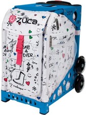 Zuca SK8 Insert Bag Blue Frame with Flashing Wheels