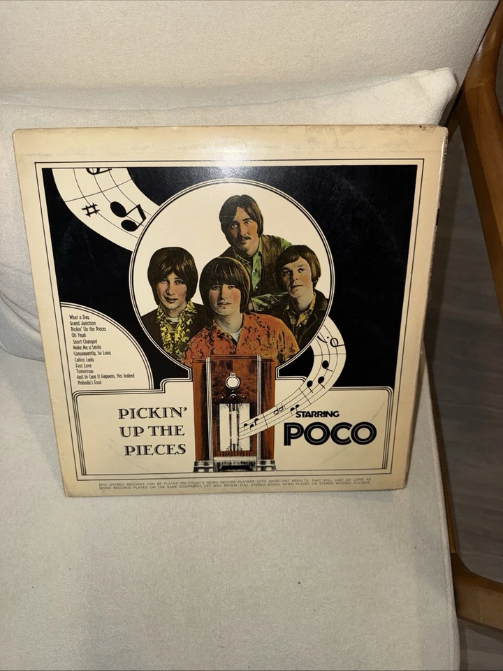 stone mint lp 1969! POCO PICKIN’ UP THE PIECES 1969 LP EPIC VINTAGE cvr ex/mt - Image 2 of 4