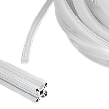 3m 8mm 20er Aluminiumprofil-Schlitzabdeckung f&uuml;r Serie, grau