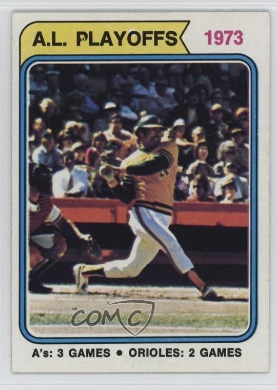 1974 Topps AL Playoffs Reggie Jackson #470 HOF 6u6 | eBay