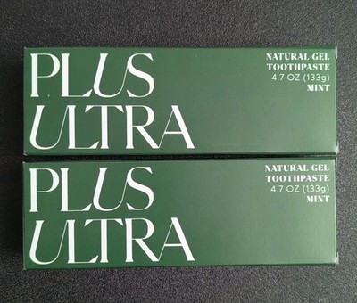 X2 Plus Ultra Natural Gel Toothpaste Mint Fluoride Free Made In USA 4.7 (133g) 