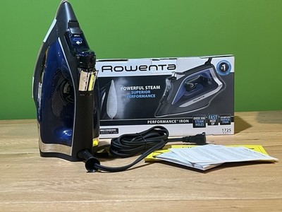 Rowenta Performance Steam Iron Blue 1735 Watts DW235OU1 New