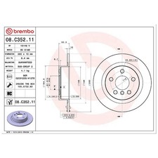 2x Bremsscheibe hinten für BMW 1-er F40 F70 2-er F45 U06 Gran F44 F46 | 2623063