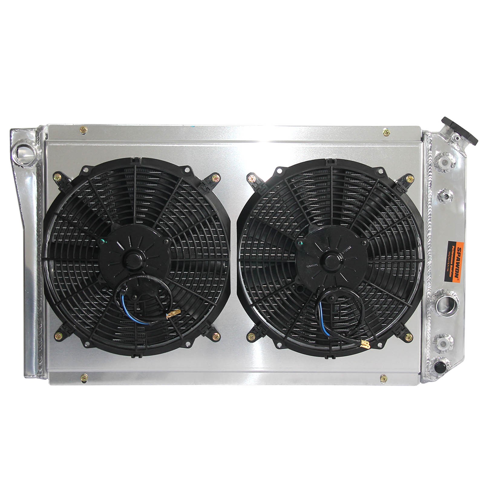 Fan shroud Radiator For Chevrolet Corvette ZR-1 V8 5.7L 1984-1990 3Row AT SPAWON