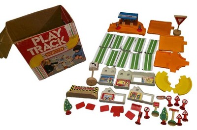 Vintage Matchbox Lesney Model Play Track Set 1981 with Box Incomplete