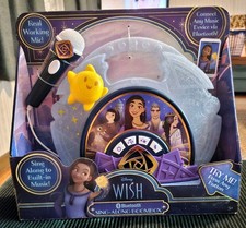 Disney WISH Sing-Along Kids Boombox Bluetooth  Working Mic BRAND NEW