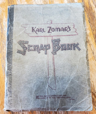 Karl Zomar's Scrap Book 1936 Collectible Poetry & Illustrations Hardcover