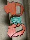 Masters of the Universe Vintage MOTU Parts lot, Castle Grey Skull drawbridge etc