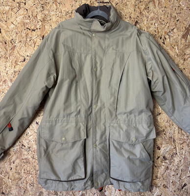 Asics Outdoor Jacket 3-in-1 Beige M Retro Vintage Jacket Mens Outdoor Parka