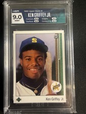 1989 Upper Deck🔥 Ken Griffey Jr🔥#1 RC HGA 9🔥